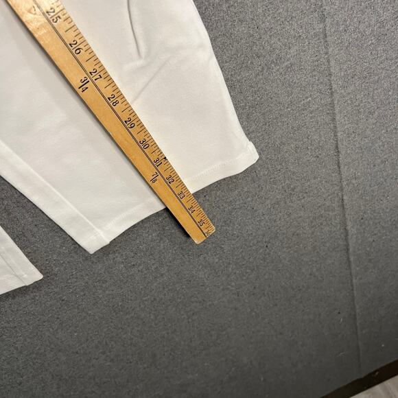 Women with Control Tall Tummy Control Full Leg Crop Pants White, Tall XX-Small - Picture 4 of 10